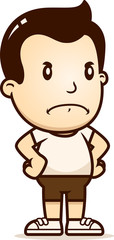 Cartoon Boy Angry