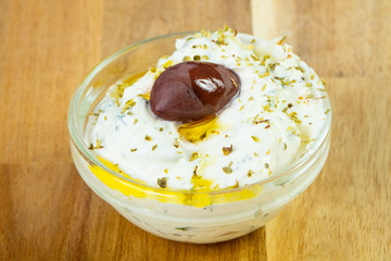 Greek traditional dzadziki