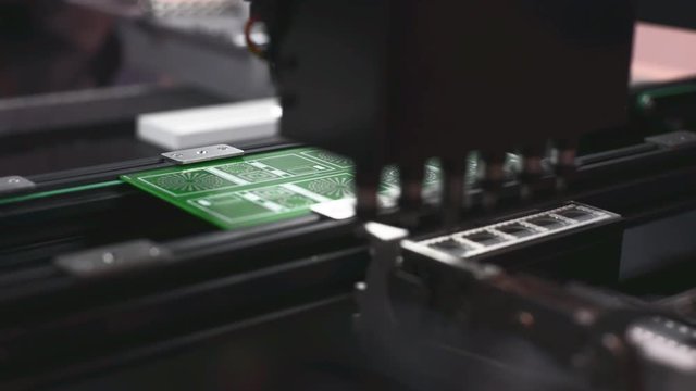 The work of the SMT machine.