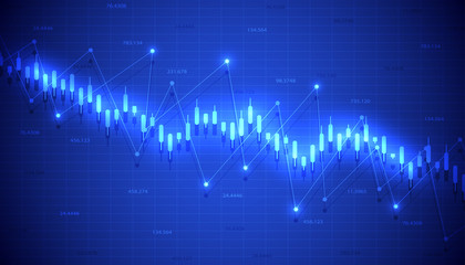 Financial data graph chart, economic statistics. Chart analytics economic concept. Business concept. Vector illustration.