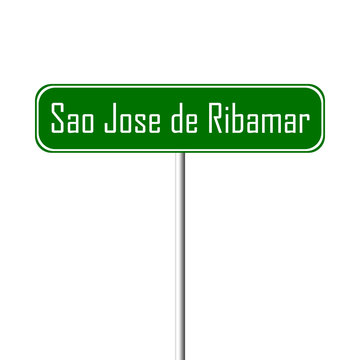 Sao Jose de Ribamar Town sign - place-name sign