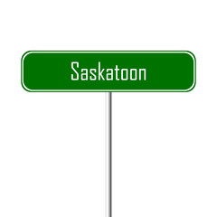 Saskatoon Town sign - place-name sign