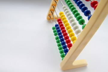 abacus sitting on the table at school