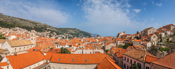 Naklejka na ściany i meble Panorama of Dubrovnik Old Town