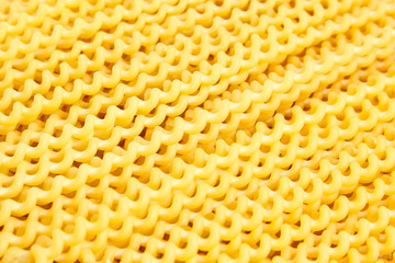 Raw fusilli bucati lunghi italian pasta