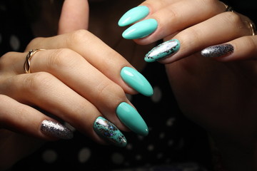 beautiful manicure of nails