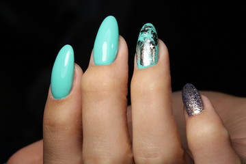 glamorous manicure of nails