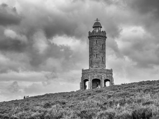 Jubilee tower, Darwen moors, Lancashire, Uk