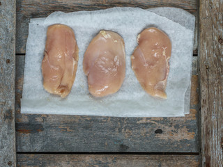 raw chicken breast (a piece of meat) - fresh foods - useful cuisine.  Food background