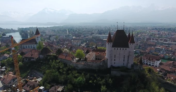 Thun Castle and city of Thun