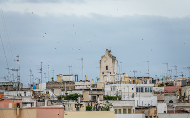 Fototapeta premium Roofs and antennas