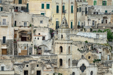 Fragment of the old city of Madera Italy