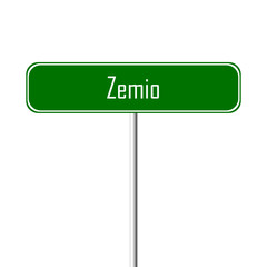 Zemio Town sign - place-name sign