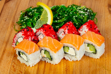 Japan sushi and roll