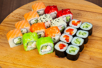 Japan sushi and roll
