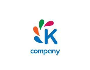 K letter  logo