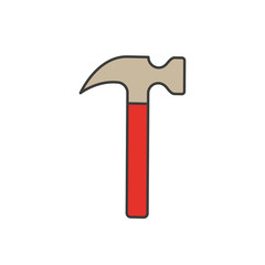 hammer flat icon