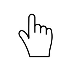 Obraz premium Hand vector icon