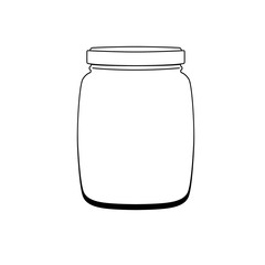 jars template. Vector illustration