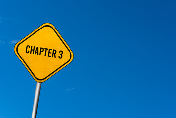 chapter 3 - yellow sign with blue sky
