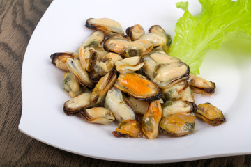 Pickled mussels