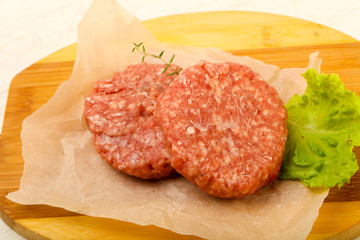 Raw cutlet