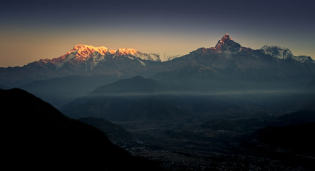 amanecer annapurna sur himalaya