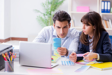 People discussing new design of project