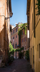 Fototapeta na wymiar Classic Italian street in Rome, Italy