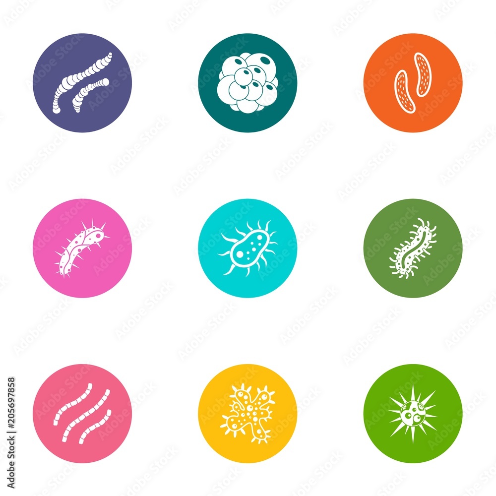 Aufkleber embryo icons set. flat set of 9 embryo vector icons for web isolated on white background