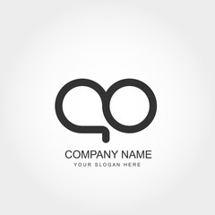 Initial Letter AO Logo Template