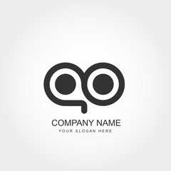 Initial Letter AO Logo Template