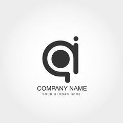 Initial Letter AI Logo Template