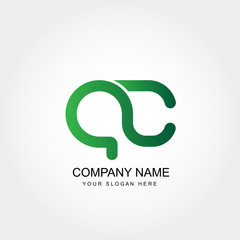 Initial Letter AC Logo Template