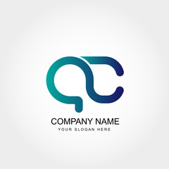 Initial Letter AC Logo Template