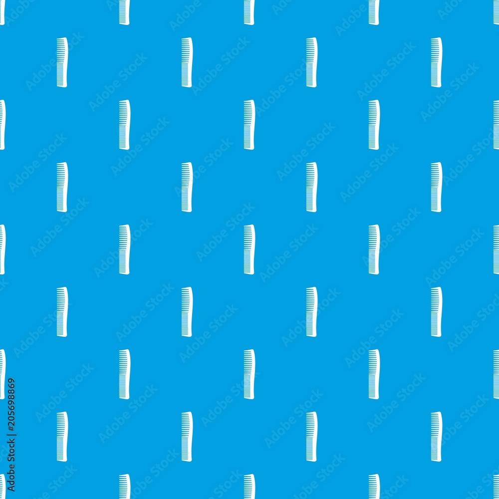 Poster small comb pattern vector seamless blue repeat for any use