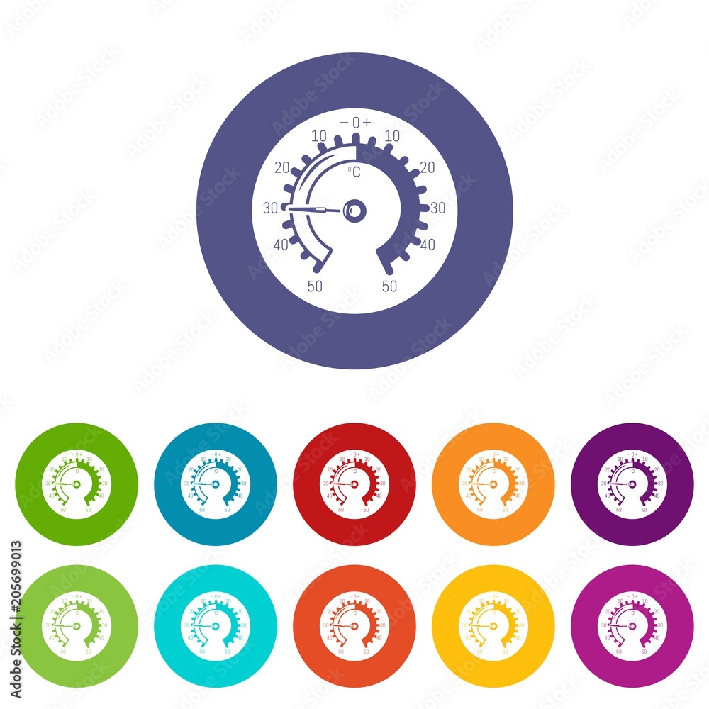 Poster barometer icon. simple illustration of barometer vector icon for web
