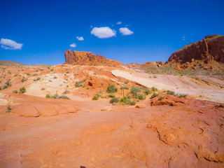 Nevada Red Sandstone Rock Cliff Landscapes