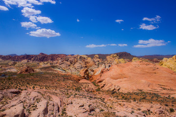 Fototapeta na wymiar Desert Red Sandstone Hills