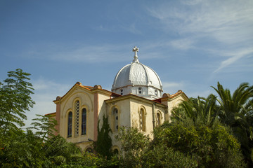 Fototapeta na wymiar Church in Mytilene, Lesbos, Greece