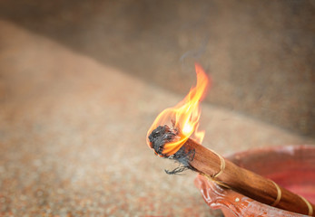 Fototapeta na wymiar Burning Torch, Fire
