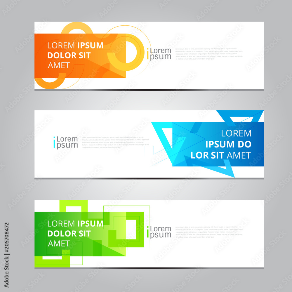 Wall mural vector abstract design banner web template.