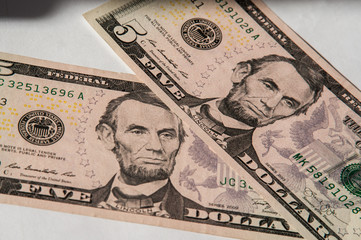 Dollar, euro, ruble banknotes