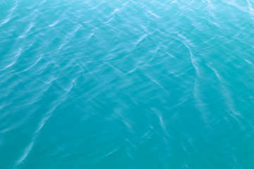 Clear blue sea water surface in sunny day of summer.