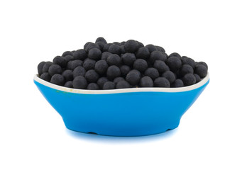 Hing Goli Indian Traditional Digestive Food Good to Eat After Lunch or Dinner, Also Serve in Festival of Diwali, Holi, And For Guest. isolated on White Background