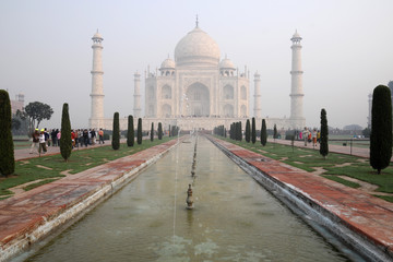 Taj Mahal Grabmal, UNESCO-Weltkulturerbe, Agra, Uttar Pradesh, Indien, Asien