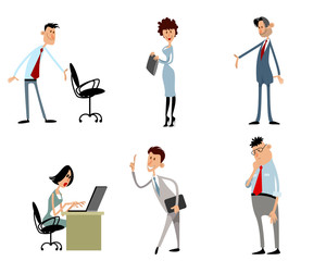 Funny business characters