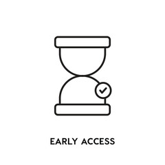 Early access Vector Icon, beta version symbol. Modern, simple flat vector illustration for web site or mobile app.