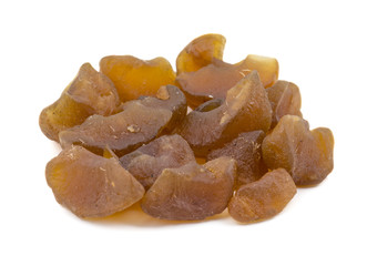 Salty-Sweet or Chatpata Amla Candy Indian Traditional Digestive Food Good to Eat After Lunch or Dinner, Also Serve in Festival of Diwali, Holi, And For Guest. isolated on White Background