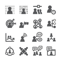 Business People icon set